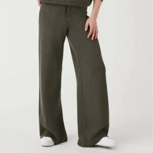 Spanx AirEssentials Wide Leg Pants Dark Palm Green Sz 3X Petite Comfy Lounge NWT